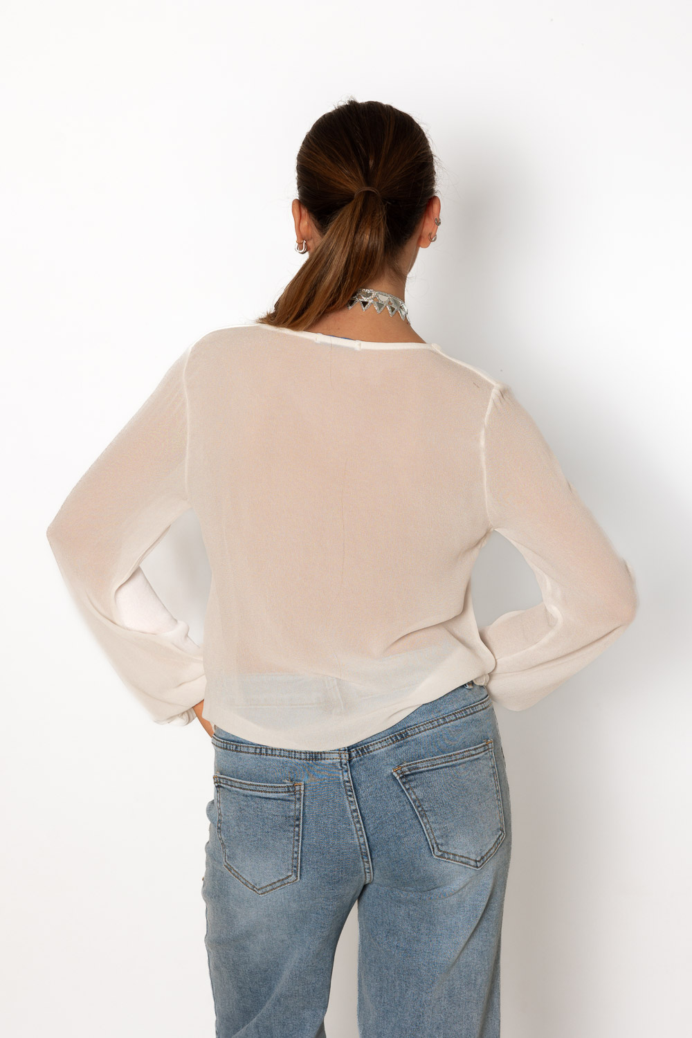 Blusa blanca Inspire Others 655 Ropa Casual Primavera Brookville