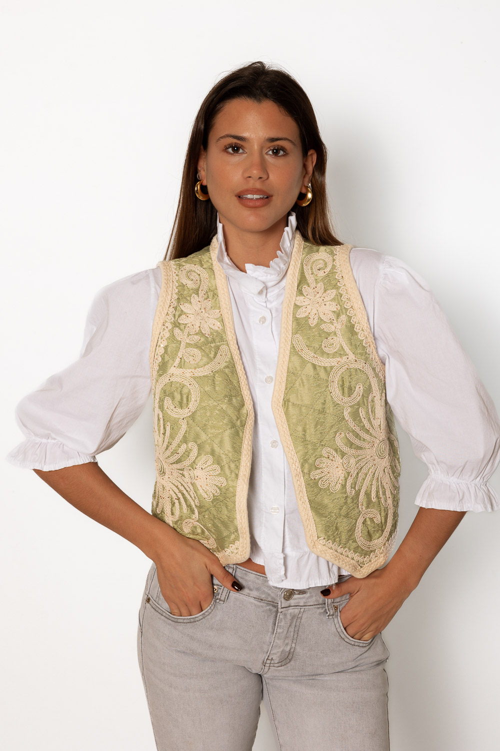 Chaleco Growing Era Verde 1184 Ropa Casual Primavera Brookville