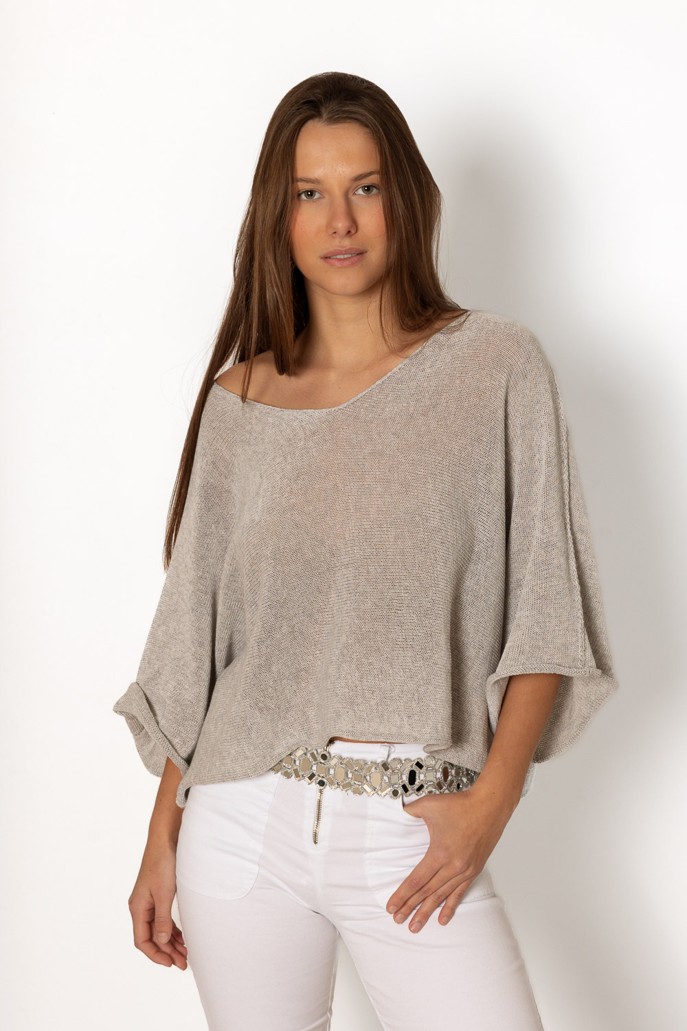 Jersey Capa Pico Gris 1581 Ropa Casual Primavera Brookville