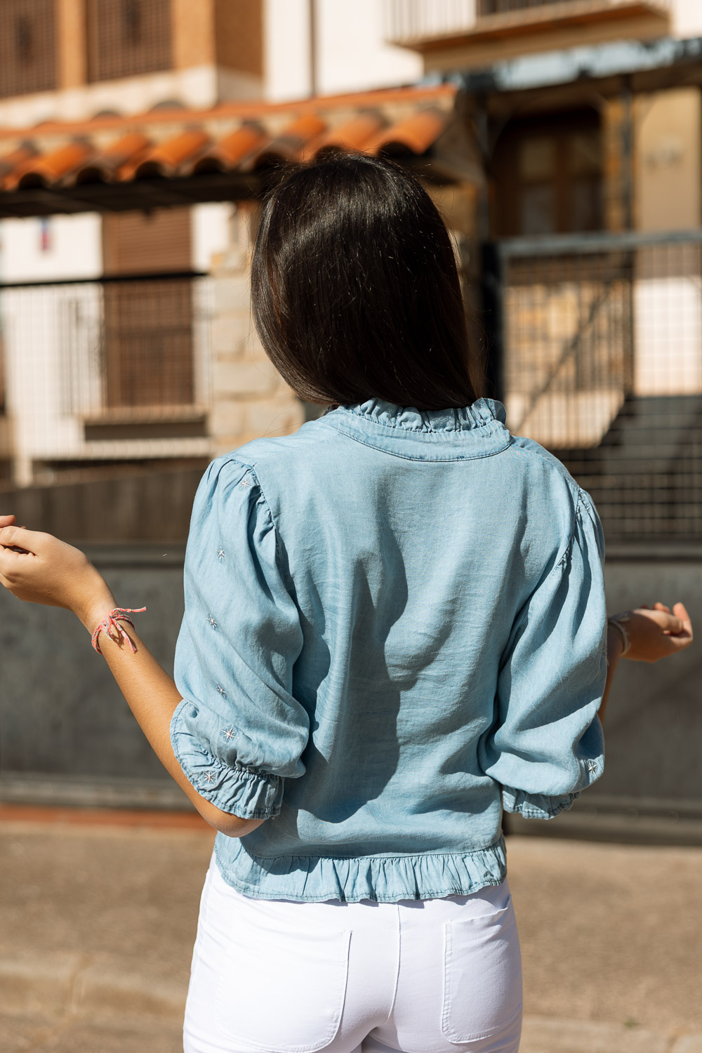 Camisa Denim Estrellas Azul Brookville