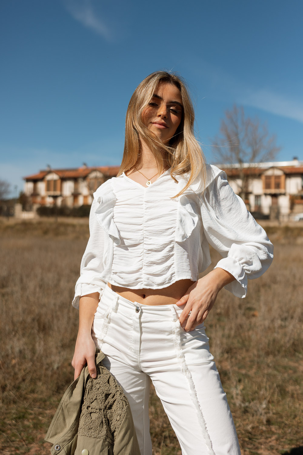 Blusa Cayetana Blanco