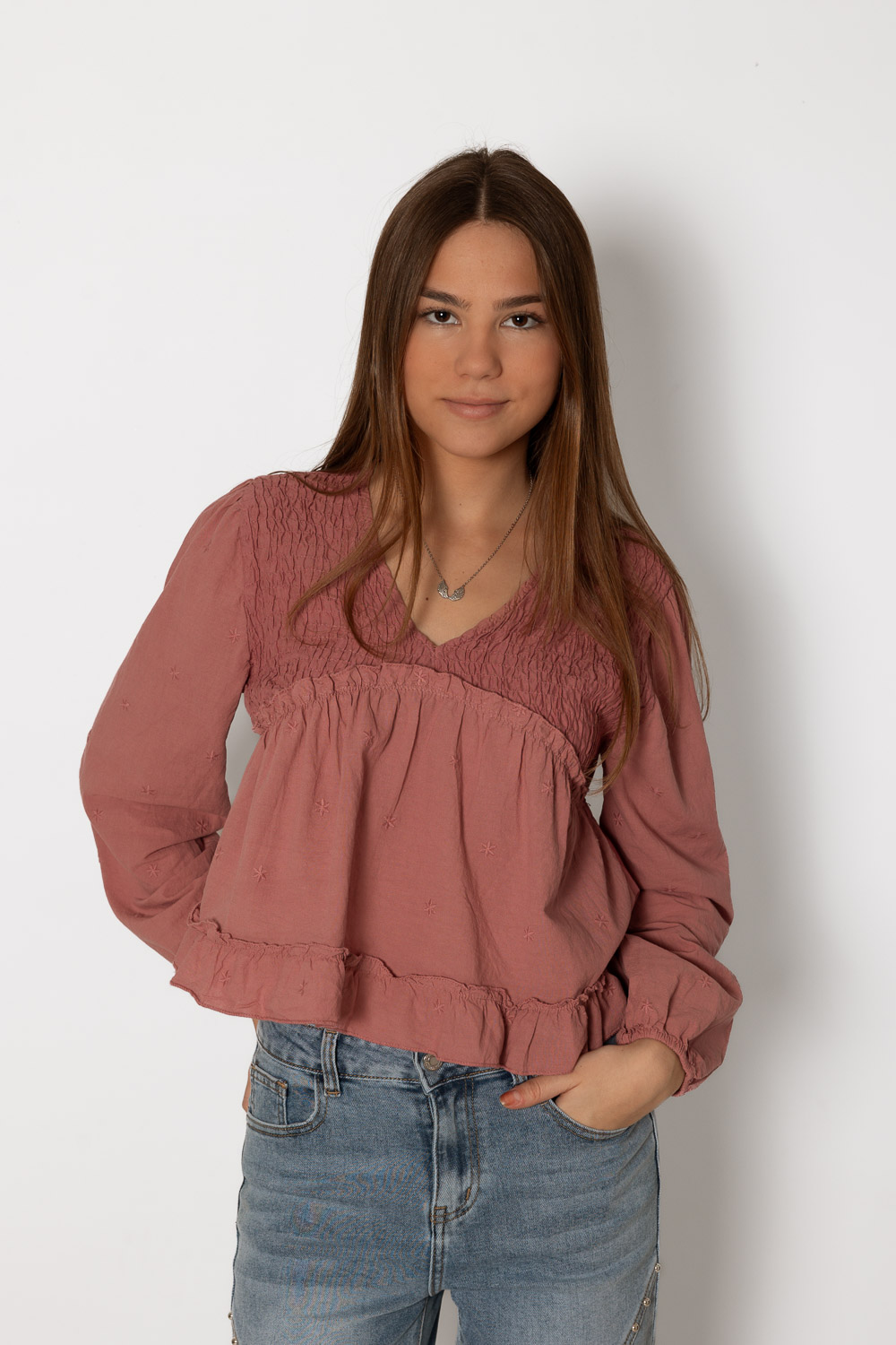 Blusa Countryside terracota Brookville