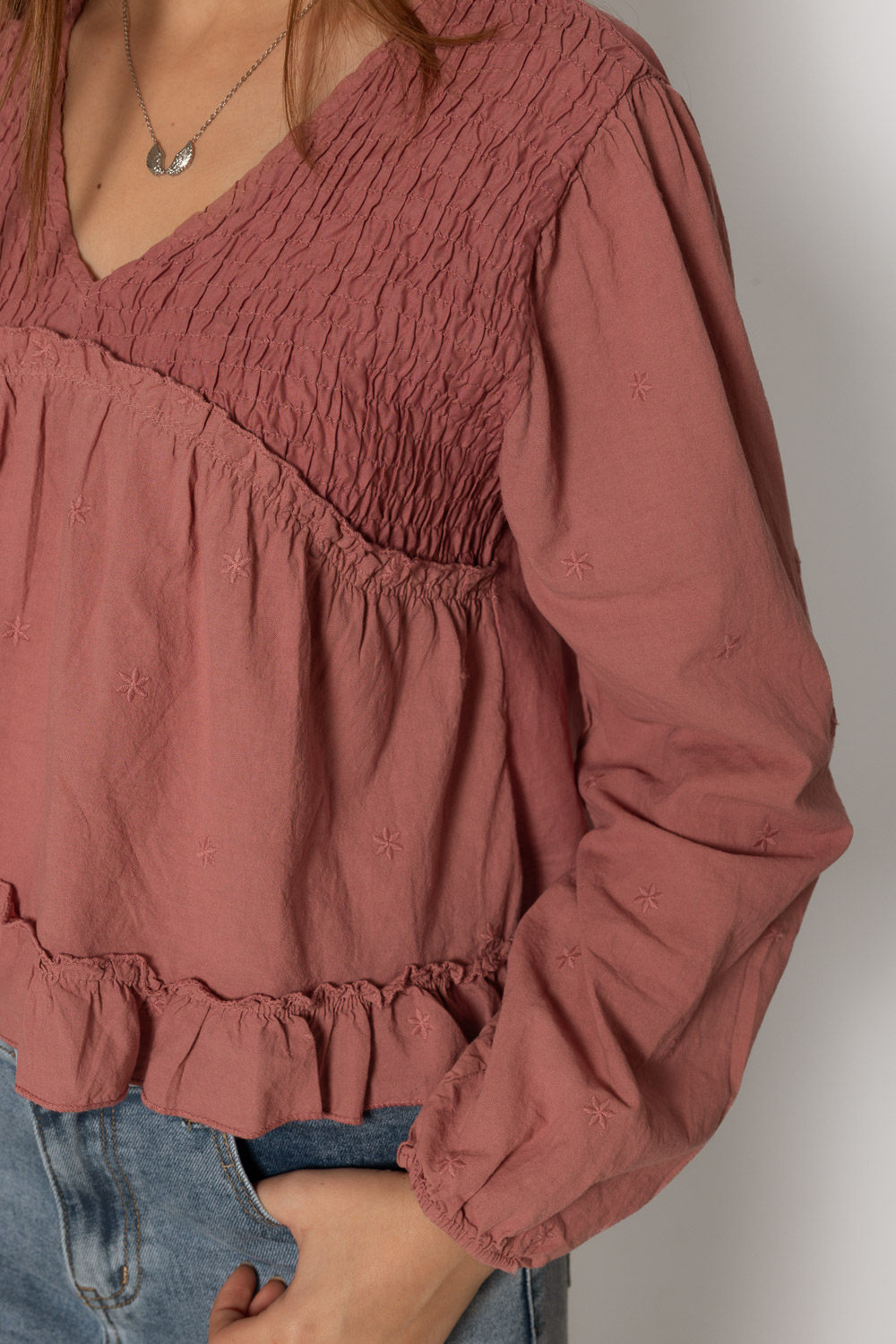 Blusa Countryside terracota Brookville