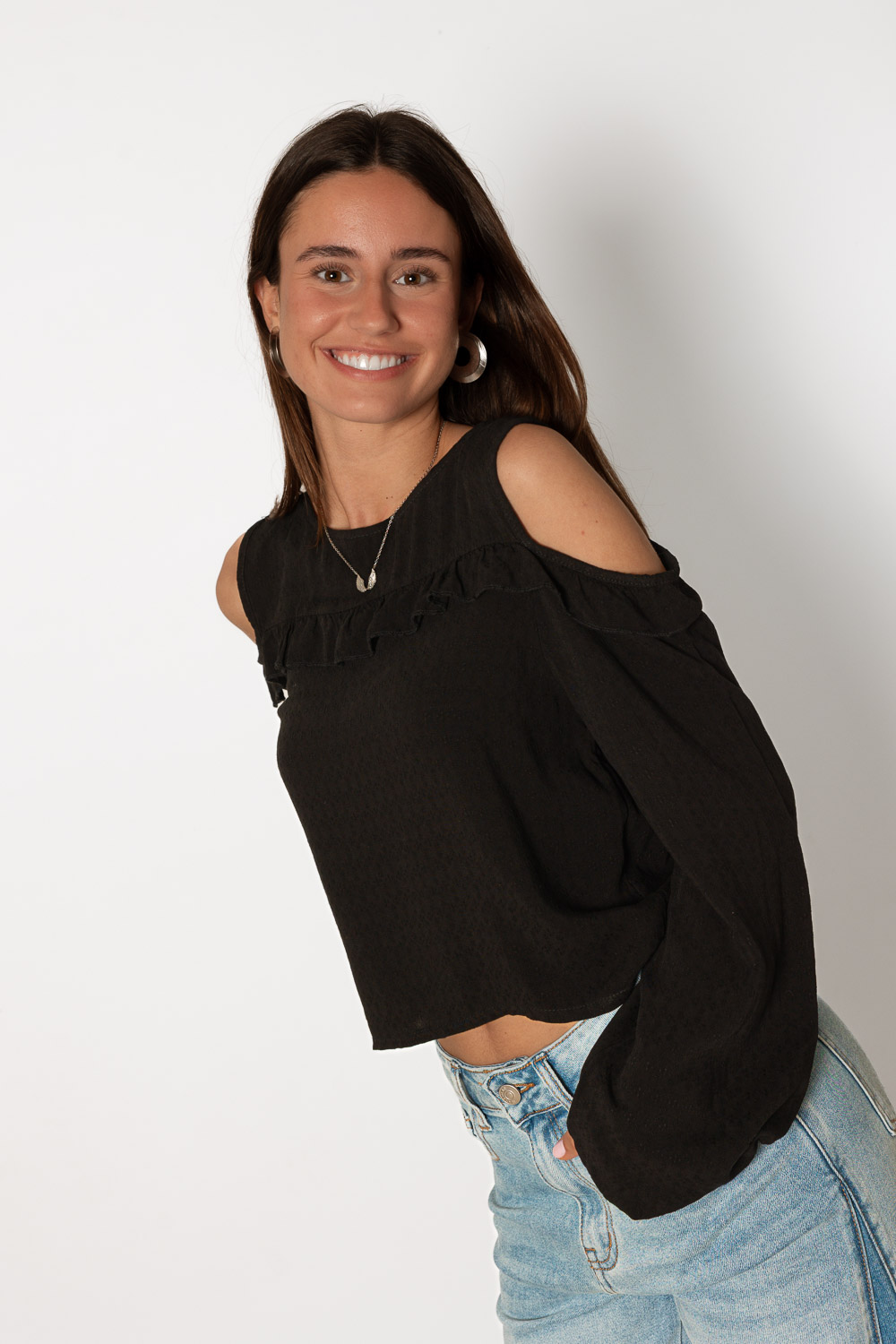 Blusa Second Chanes Negro Brookville