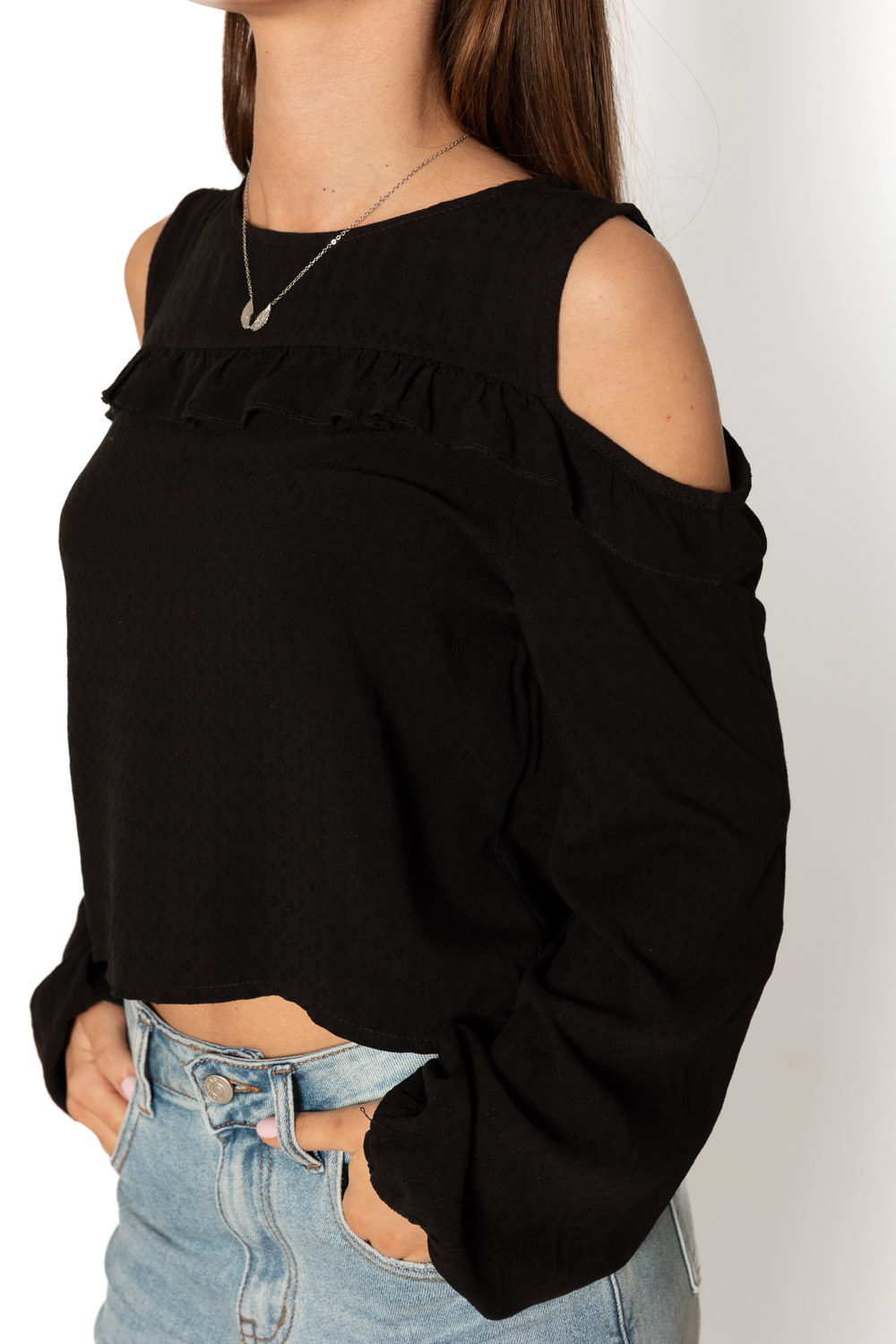 Blusa Second Chanes Negro Brookville