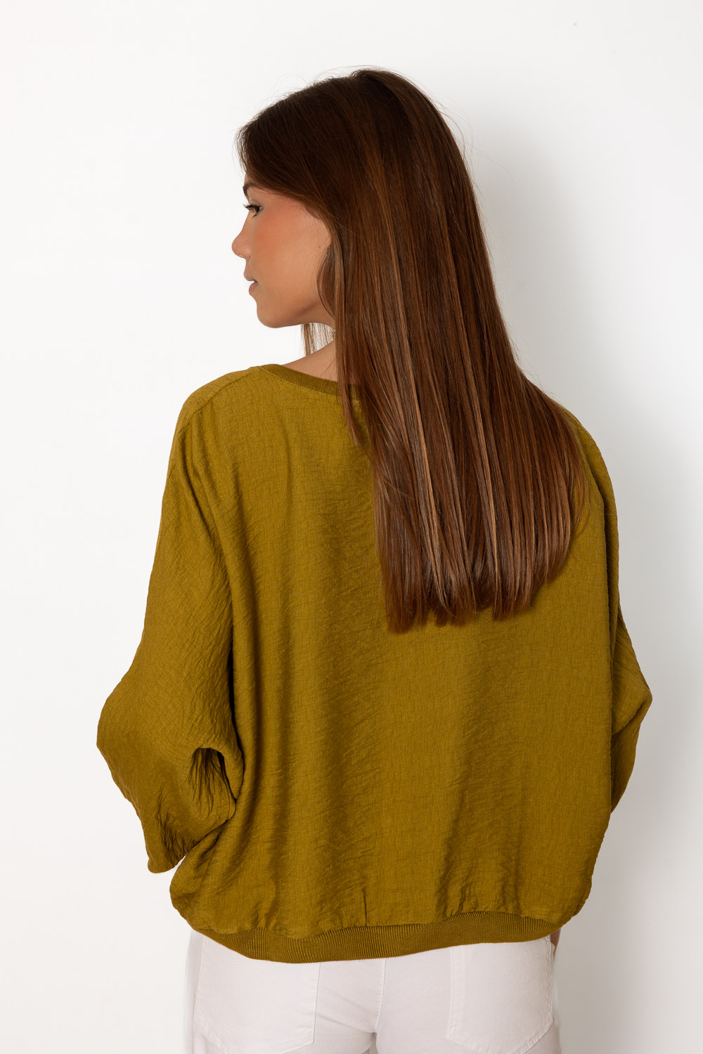 Blusa Verde Multiposición Botones 1503 Ropa Casual Primavera Brookville