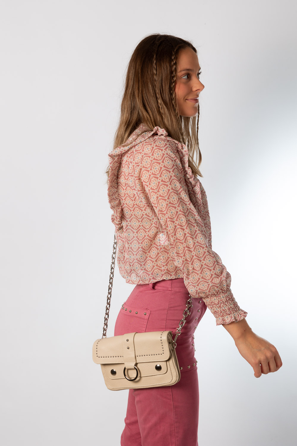 Bolso Crudo Tachuelas pequeño Brookville