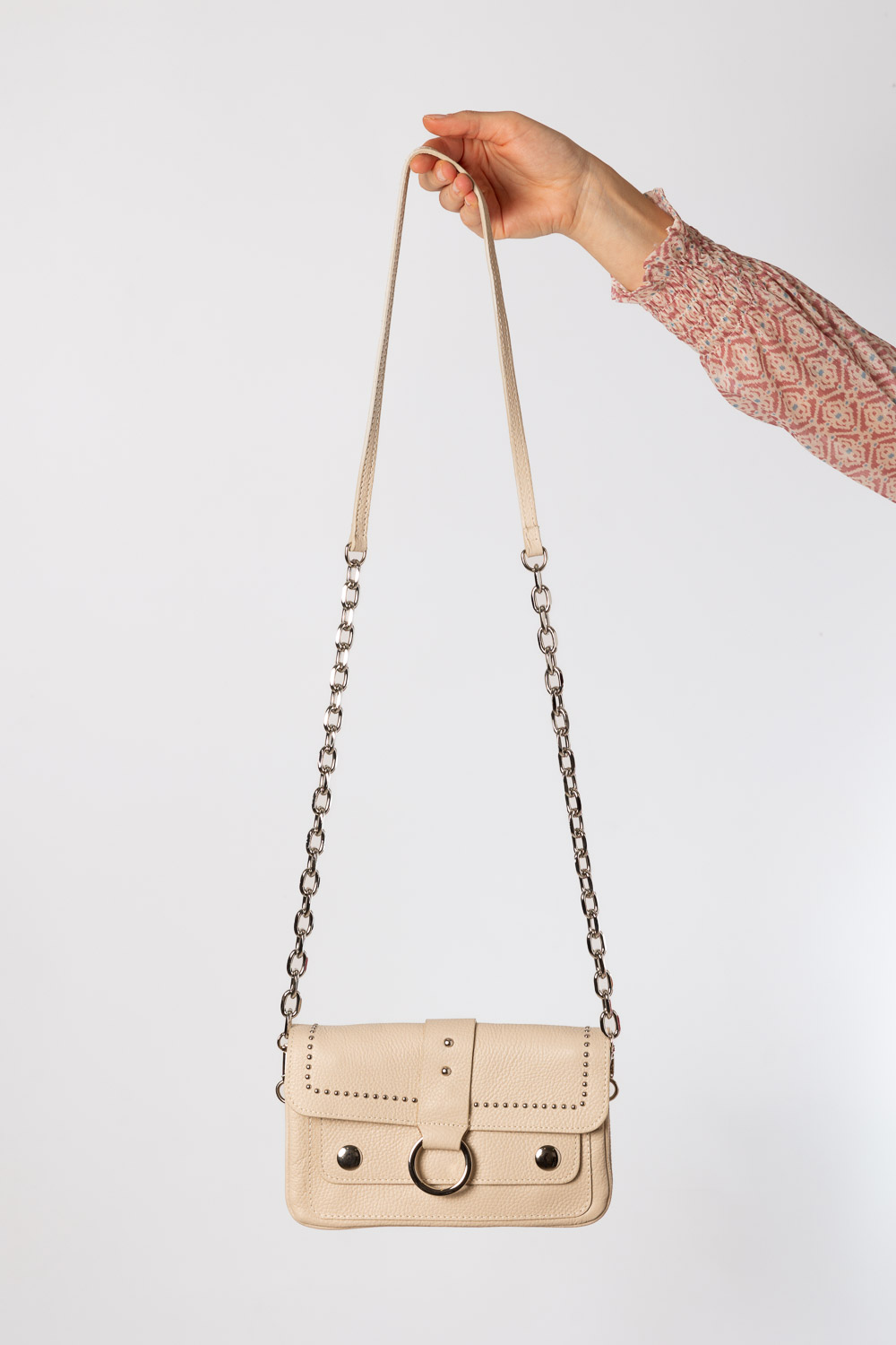 Bolso Crudo piel Tachuelas pequeño Brookville