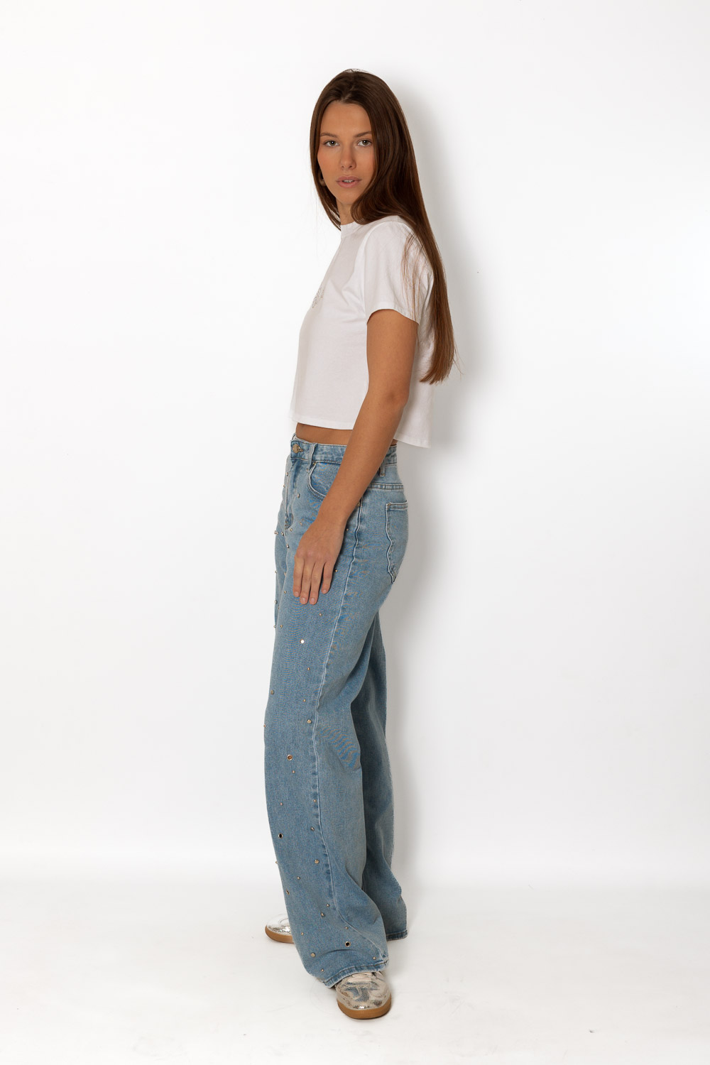 Camiseta Alas Strass Blanco 208 Ropa Casual Primavera Brookville