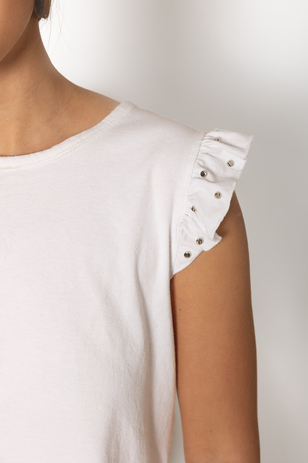 Camiseta Manga Corta Anillas Blanco 277 Ropa Casual Primavera Brookville