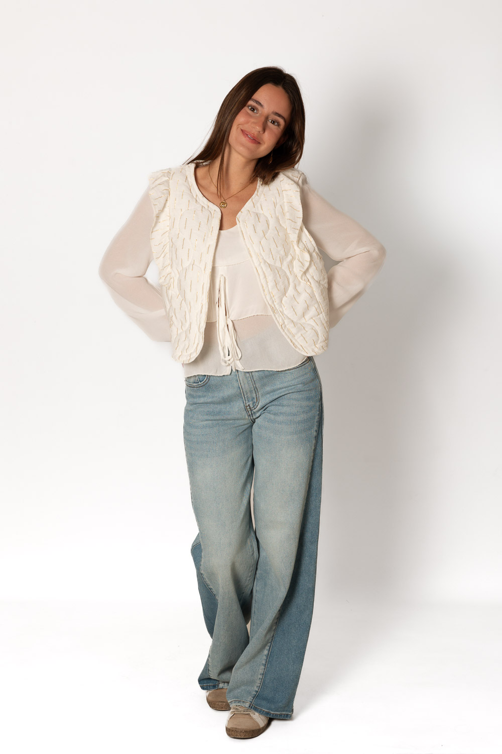 Chaleco Golden Hour Blanco Brookville