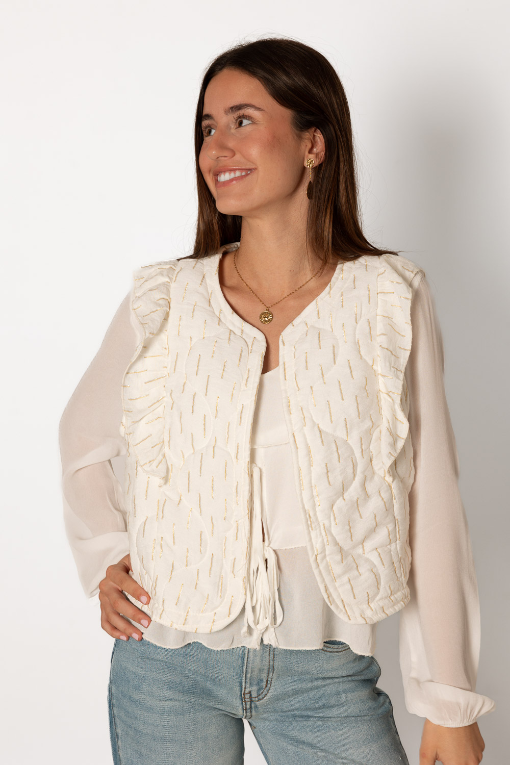 Chaleco Golden Hour Blanco Brookville