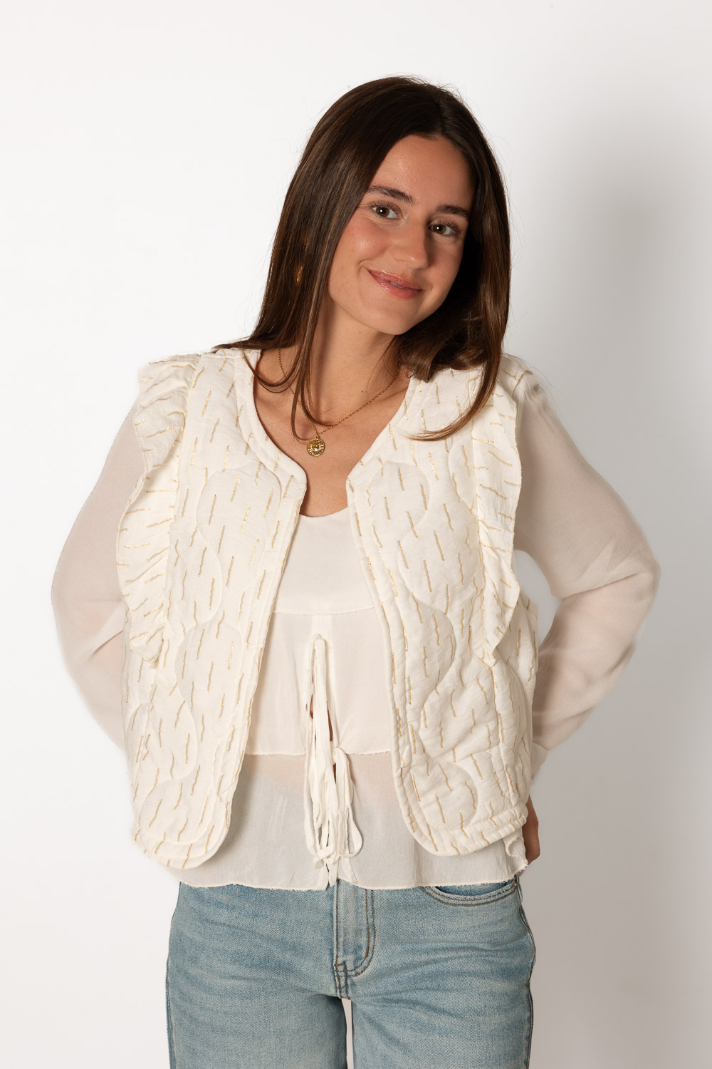 Chaleco Golden Hour Blanco Brookville