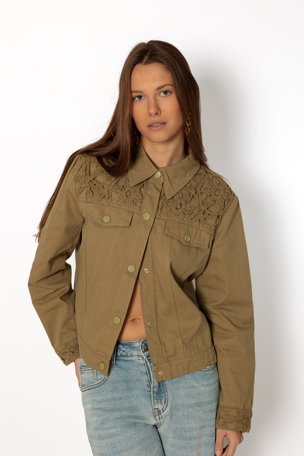 Chaqueta Blooming Verde Militar 571 Ropa Casual Primavera Brookville