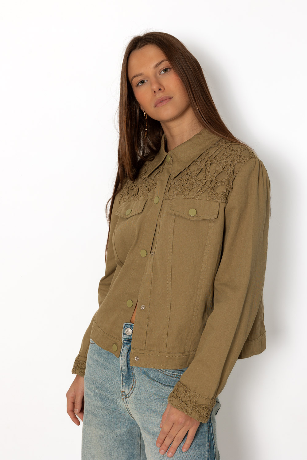 Chaqueta Blooming Verde Militar 574 Ropa Casual Primavera Brookville