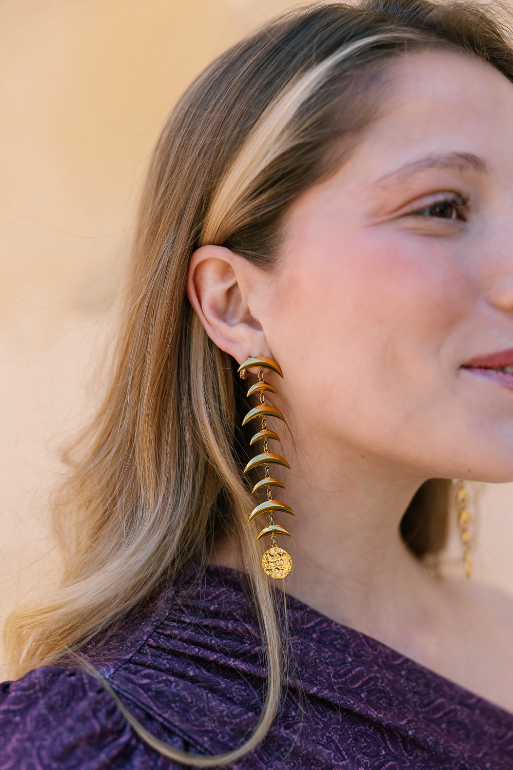 Pendientes Dalia Dorado