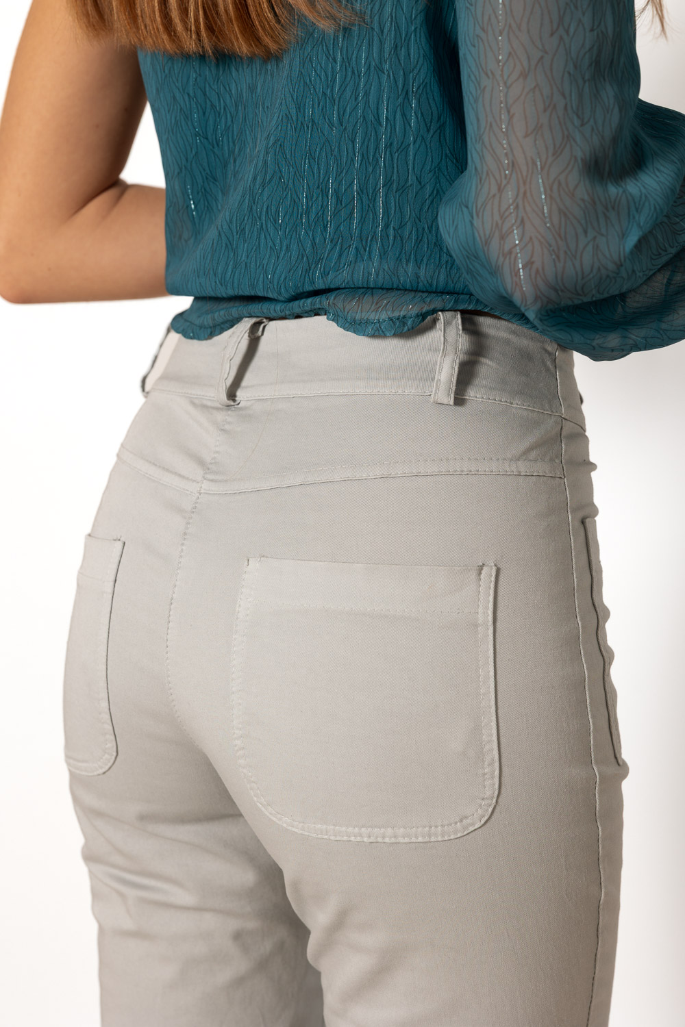 Pantalón Abertura campana Gris 670 Ropa Casual Primavera Brookville