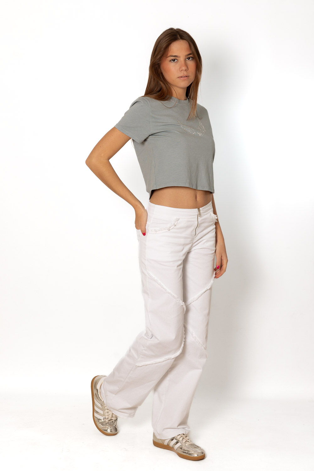 Pantalón Blanco Endless Love 1362 Ropa Casual Primavera Brookville
