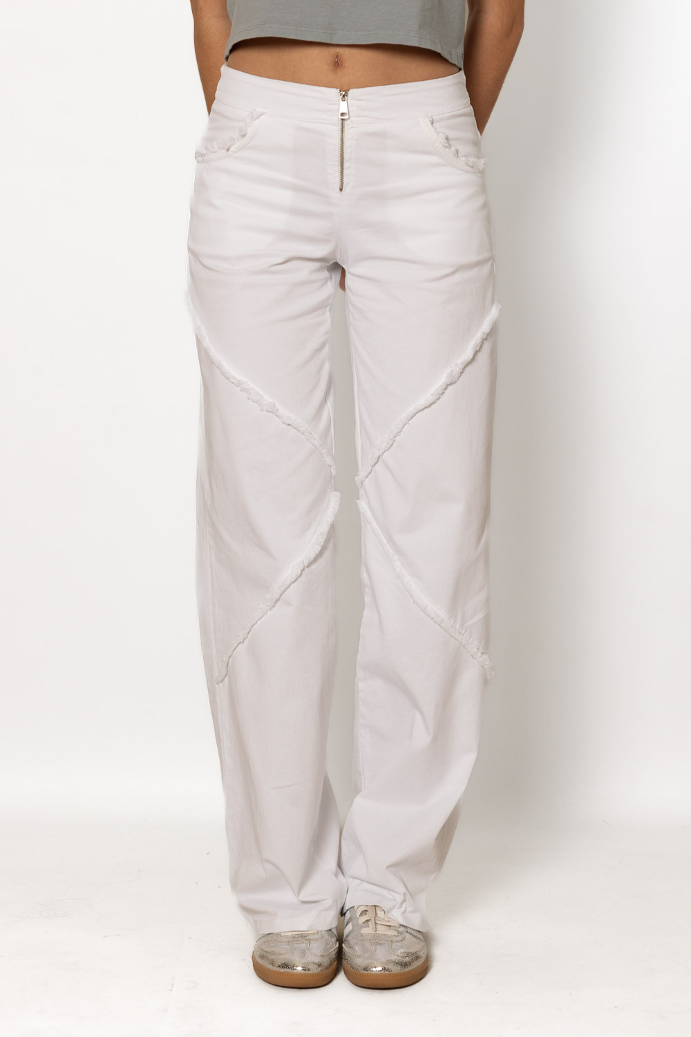 Pantalón Blanco Endless Love 1364 Ropa Casual Primavera Brookville
