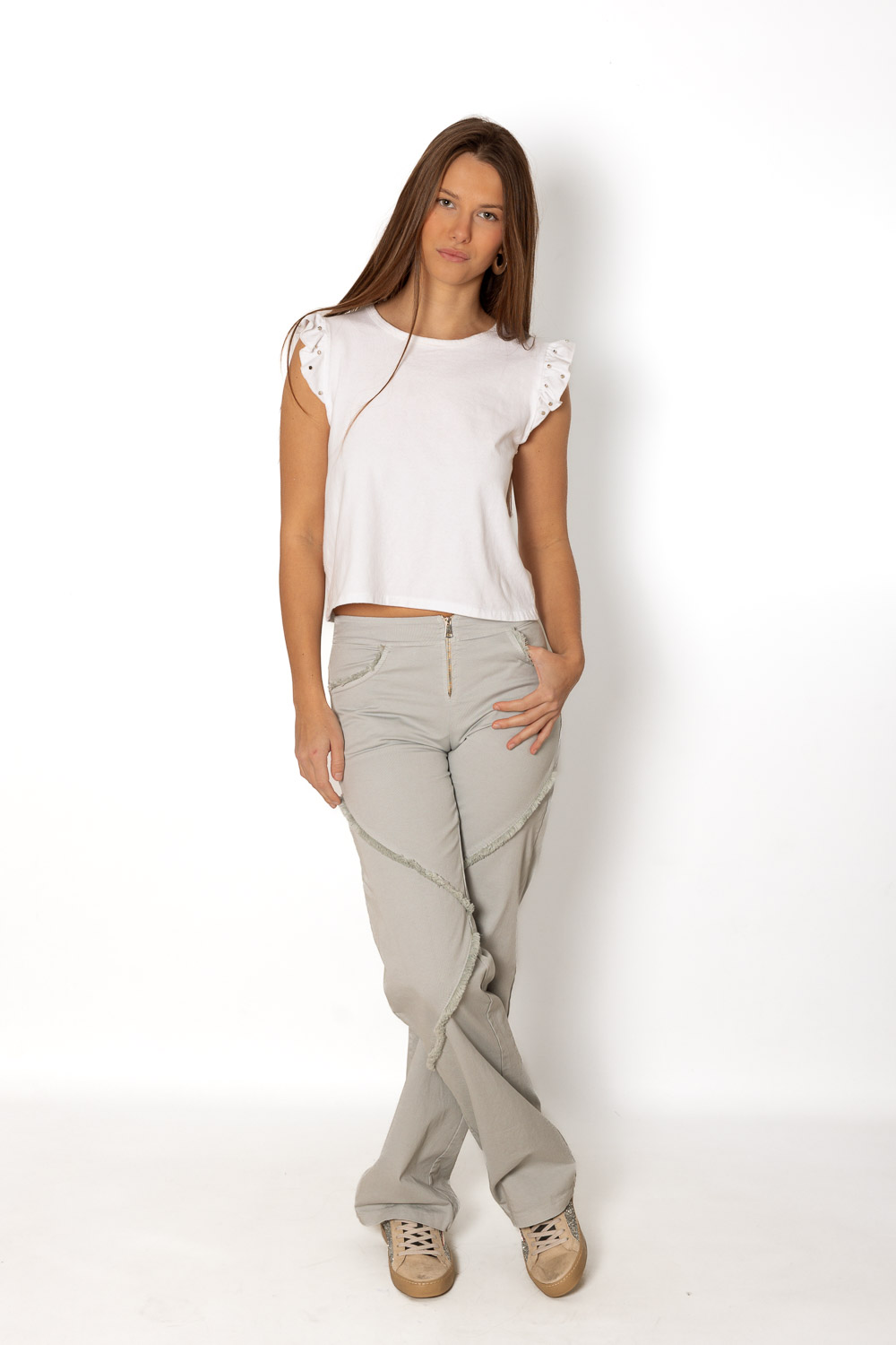 Pantalón Endless Love Gris Perla 267 Ropa Casual Primavera Brookville