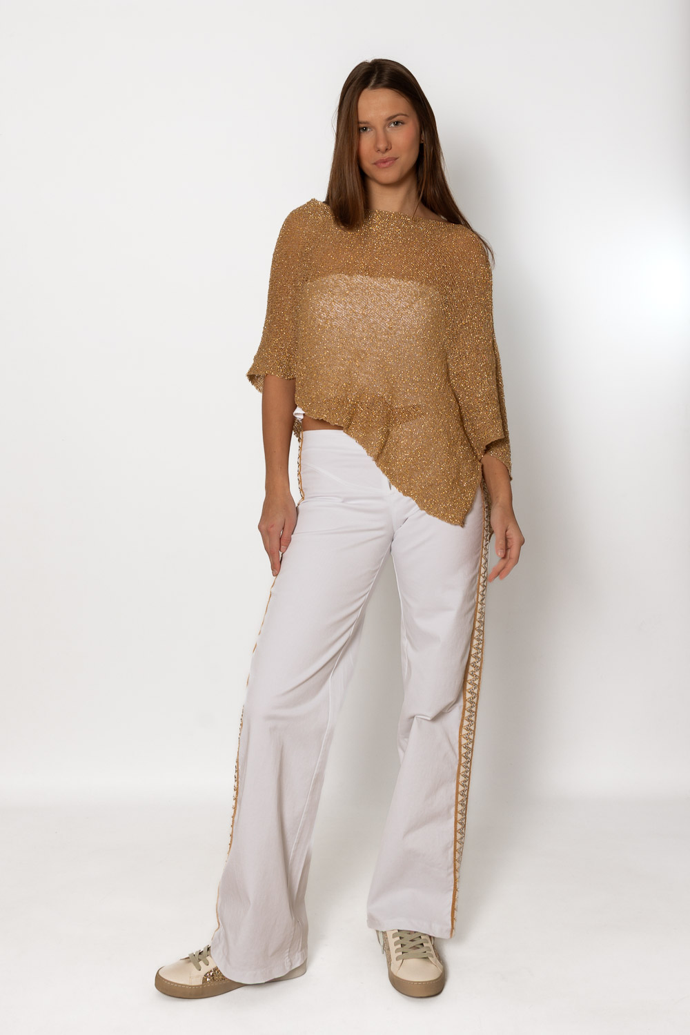 Pantalón Gold Blanco 684 Ropa Casual Primavera Brookville