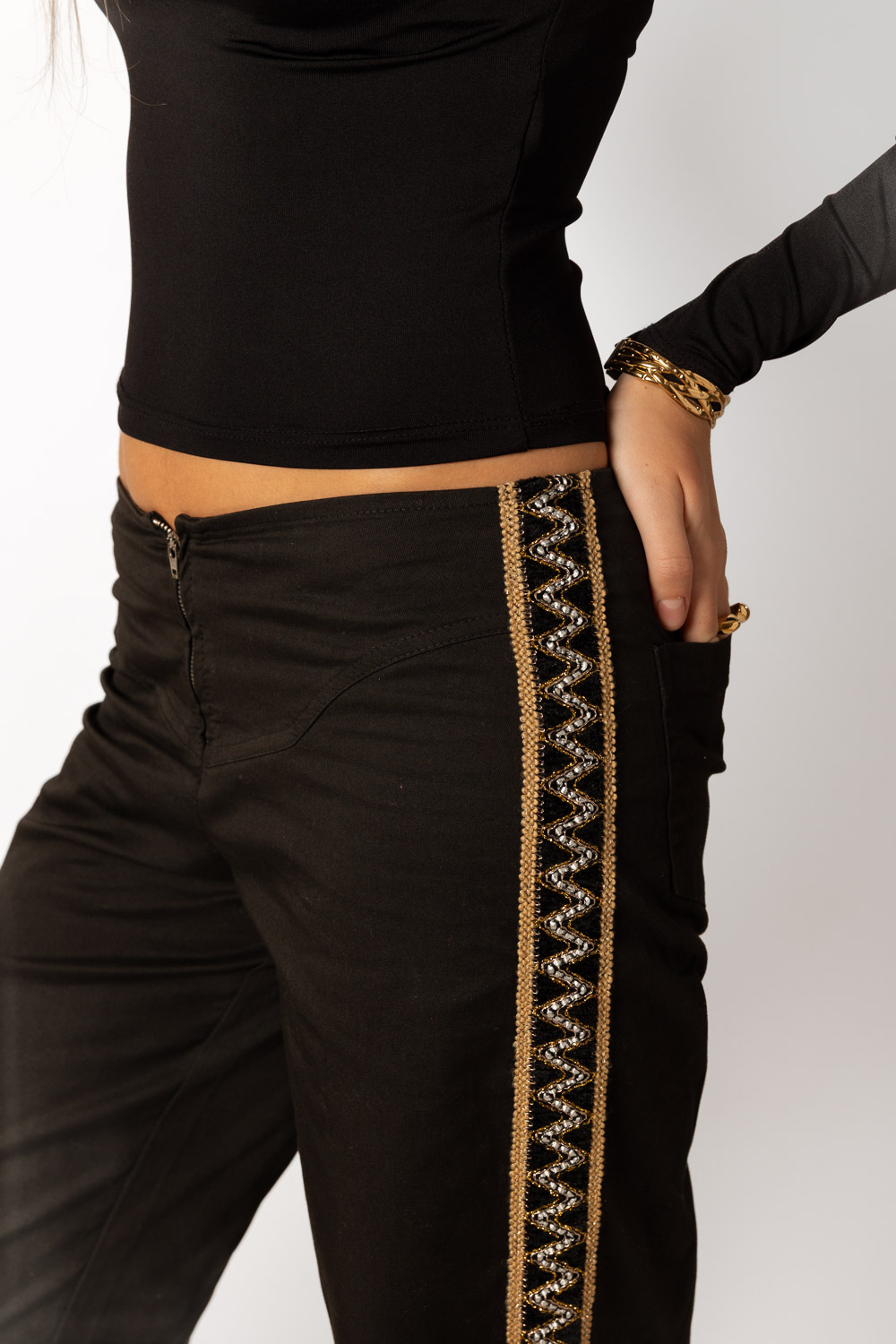 Pantalón Gold Negro Brookville