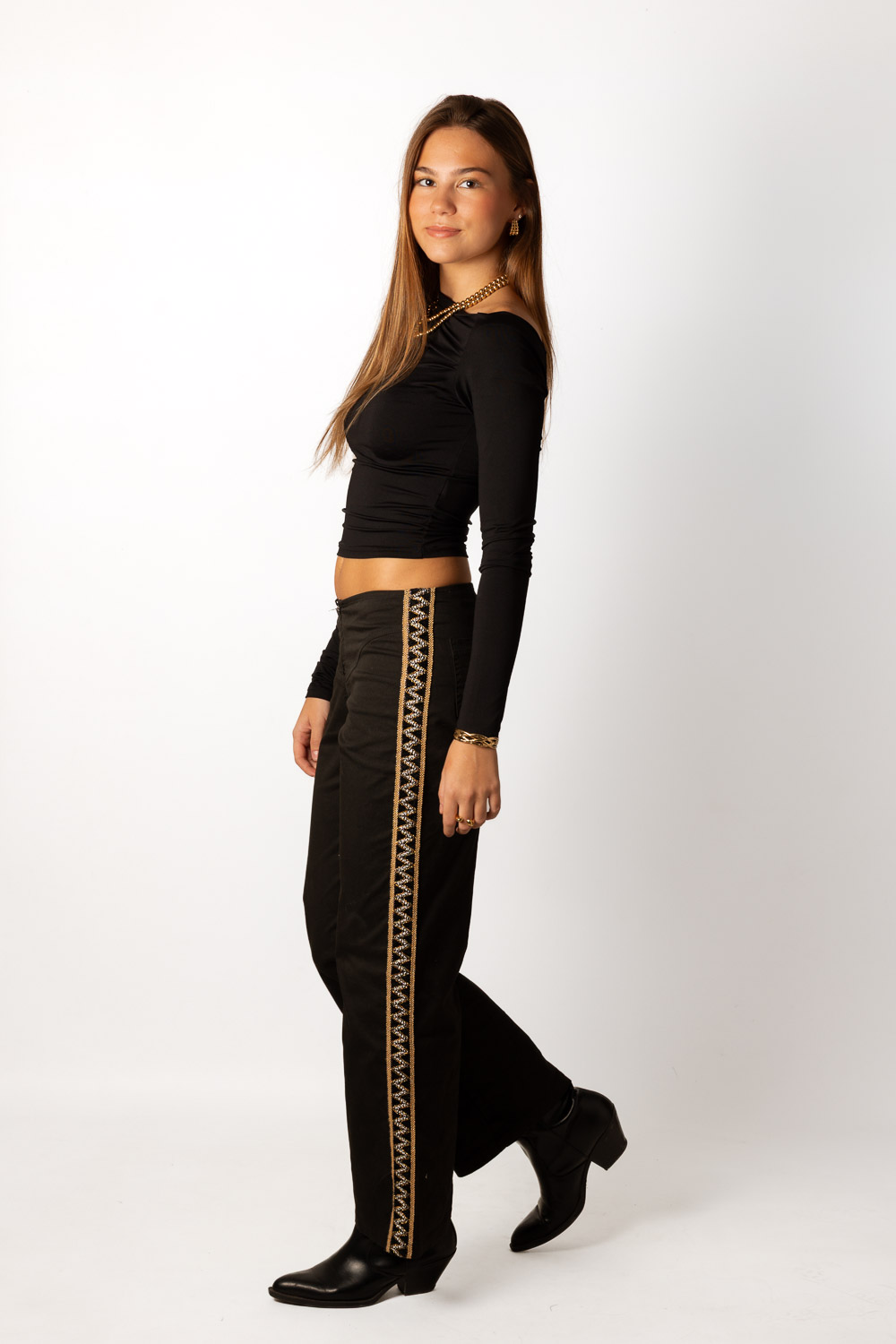 Pantalón Gold Negro Brookville