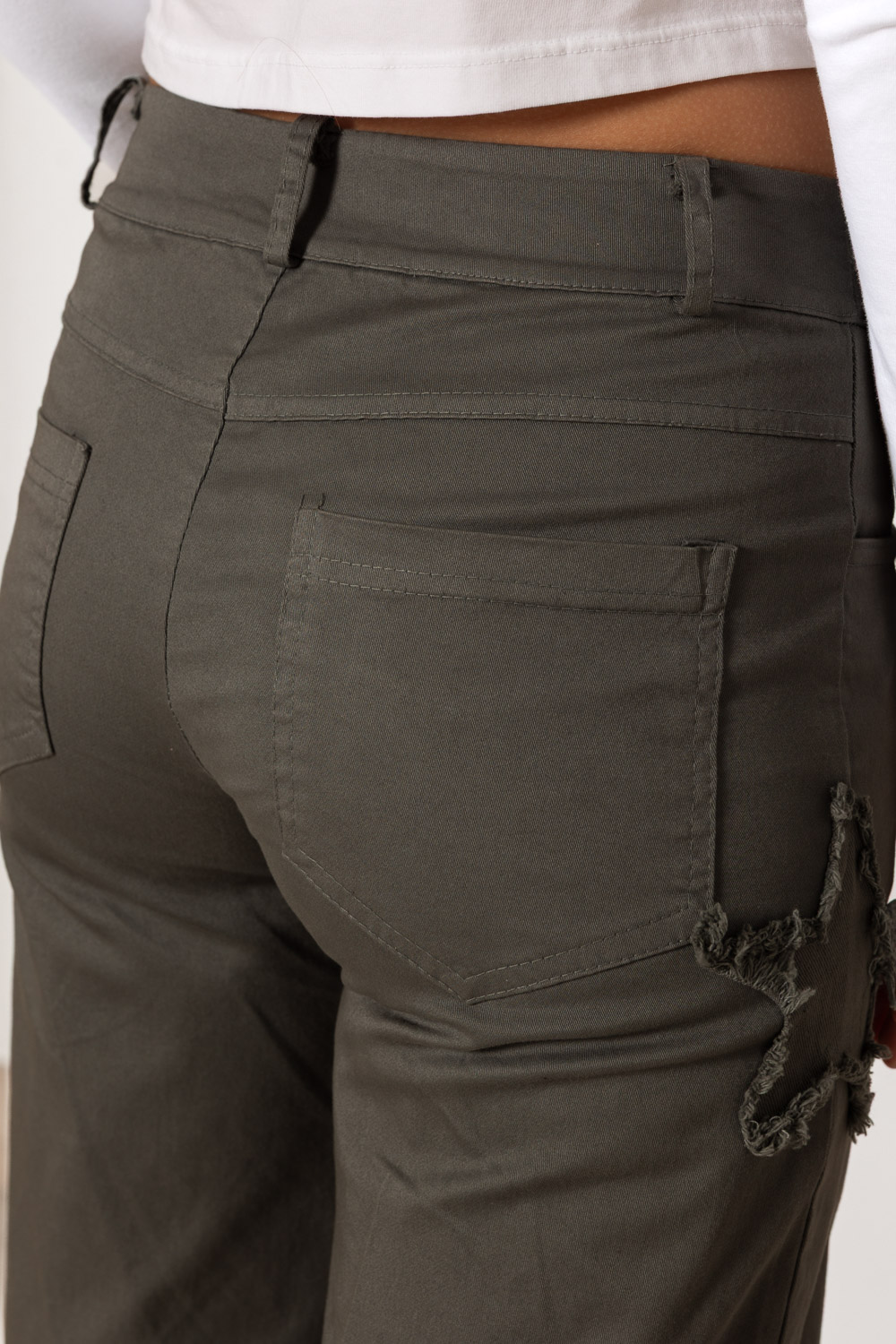 Pantalón Gris Parche Estrellas 980 Ropa Casual Primavera Brookville