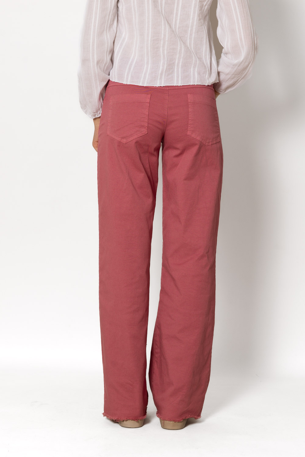 Pantalón Recto Desflecado Blush Brookville