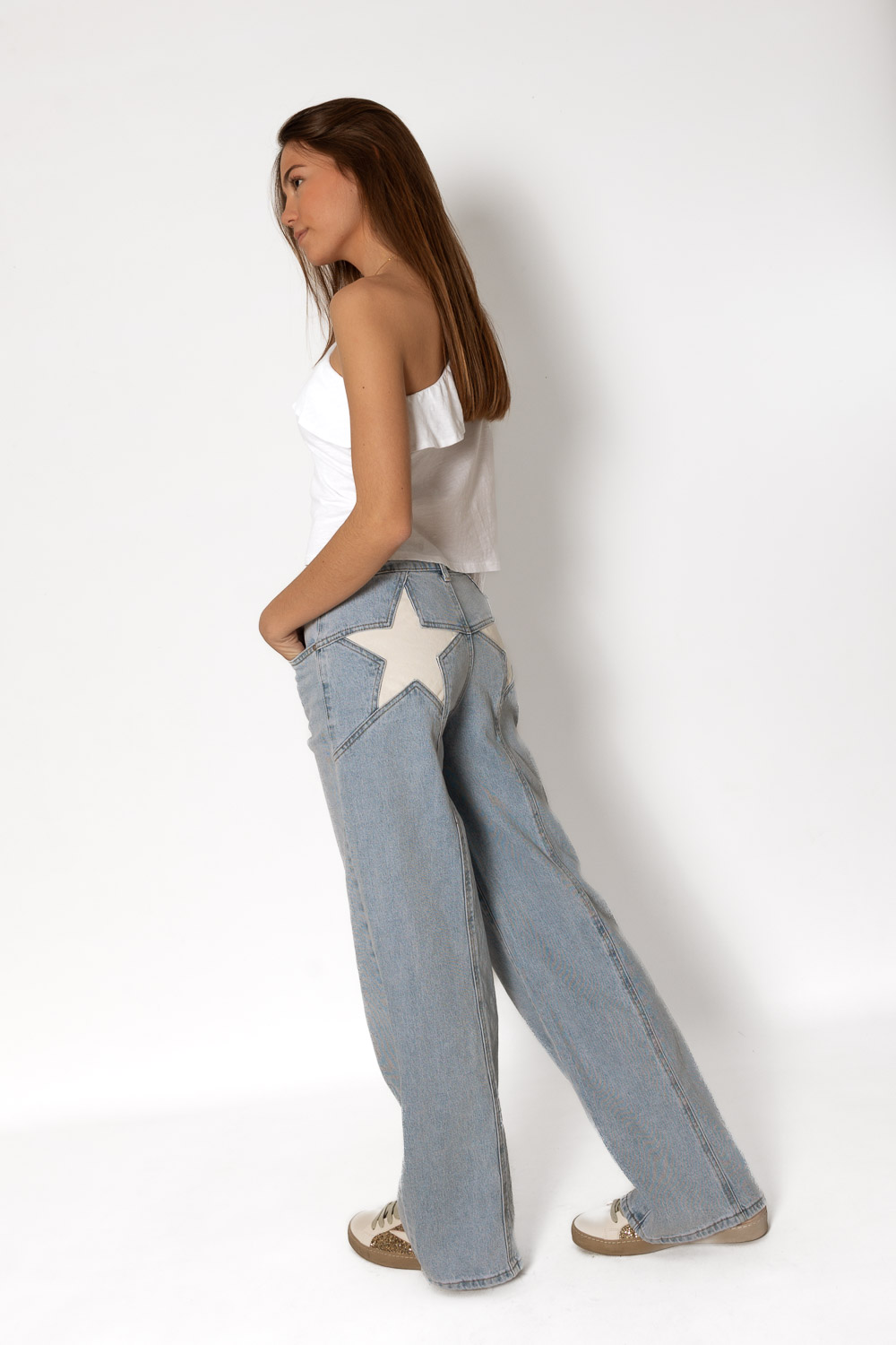 Pantalón Vaquero White Star Azul Brookville