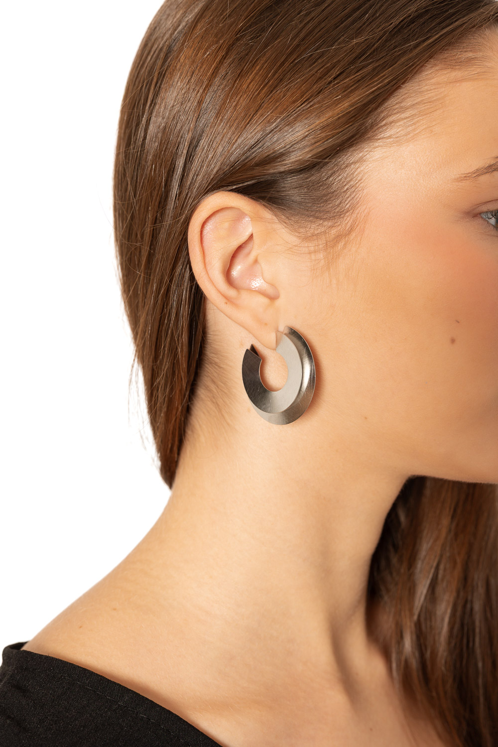 Pendientes Abstract plata Brookville