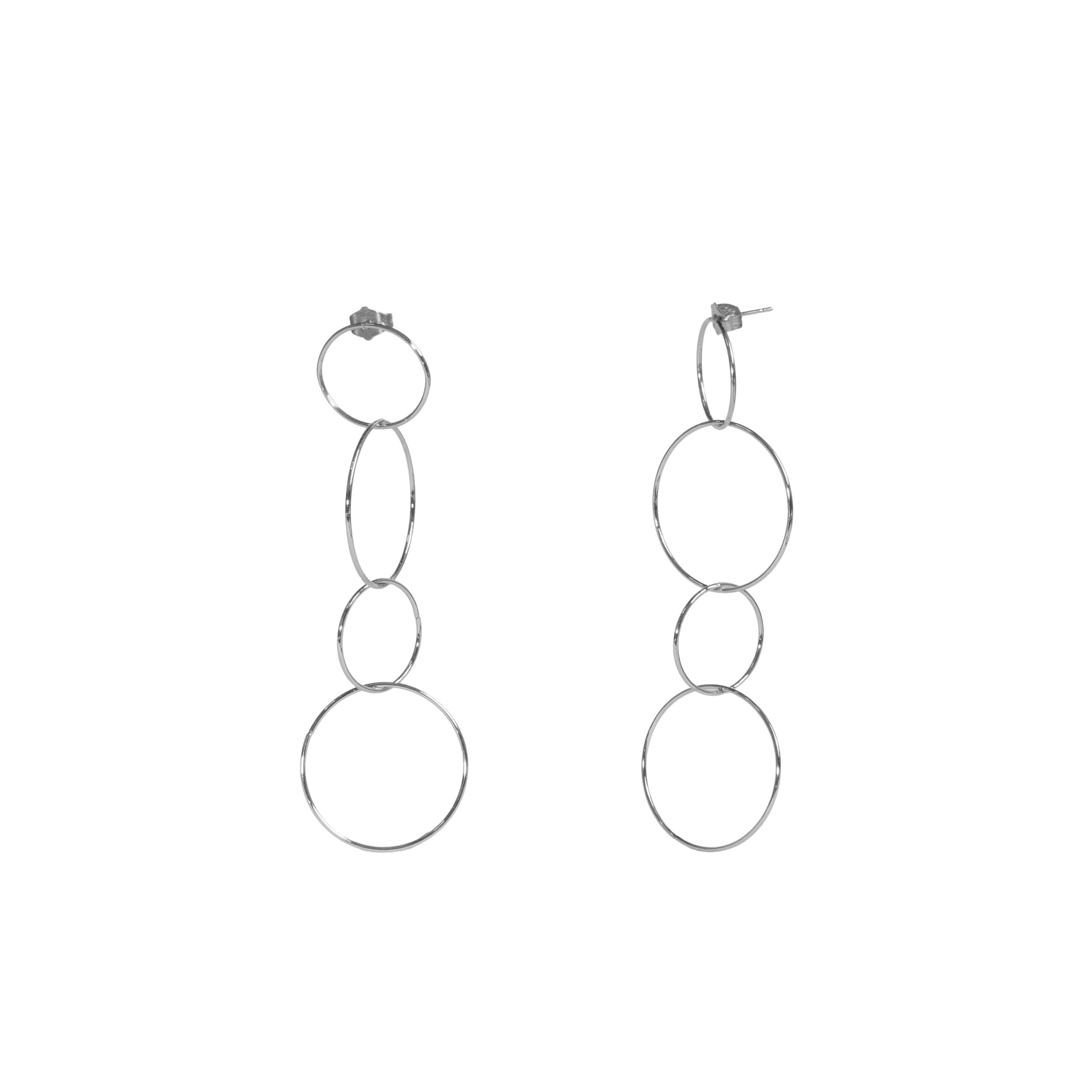 Pendientes Hoops Plata Brookville