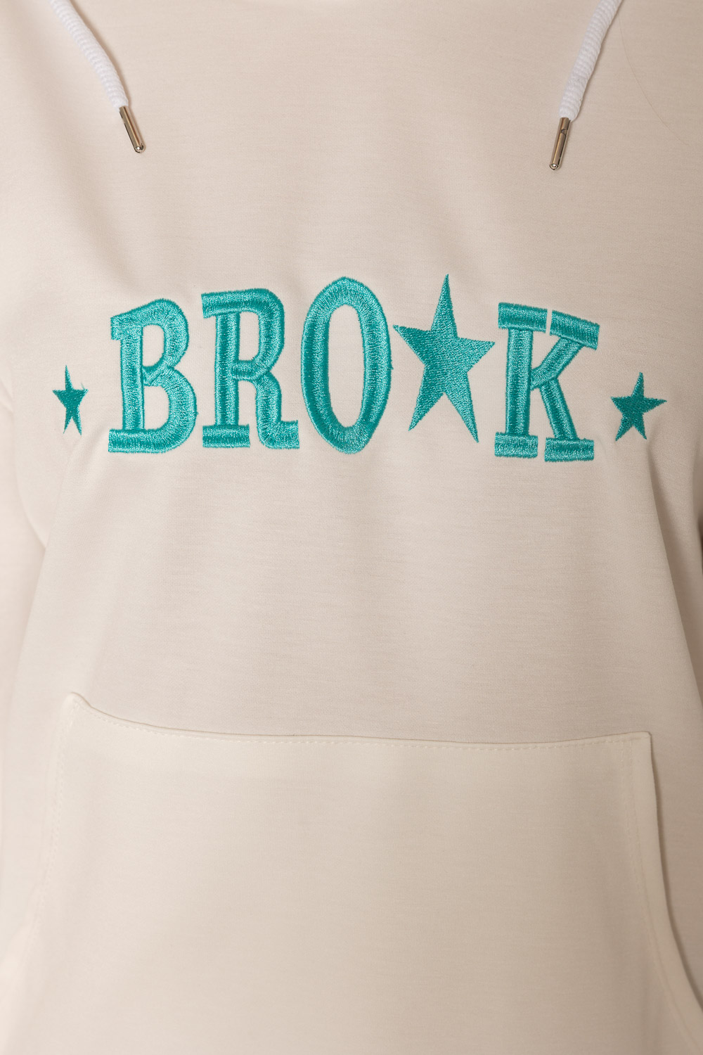 Sudadera Brook Blanco Tachuelas bordado
