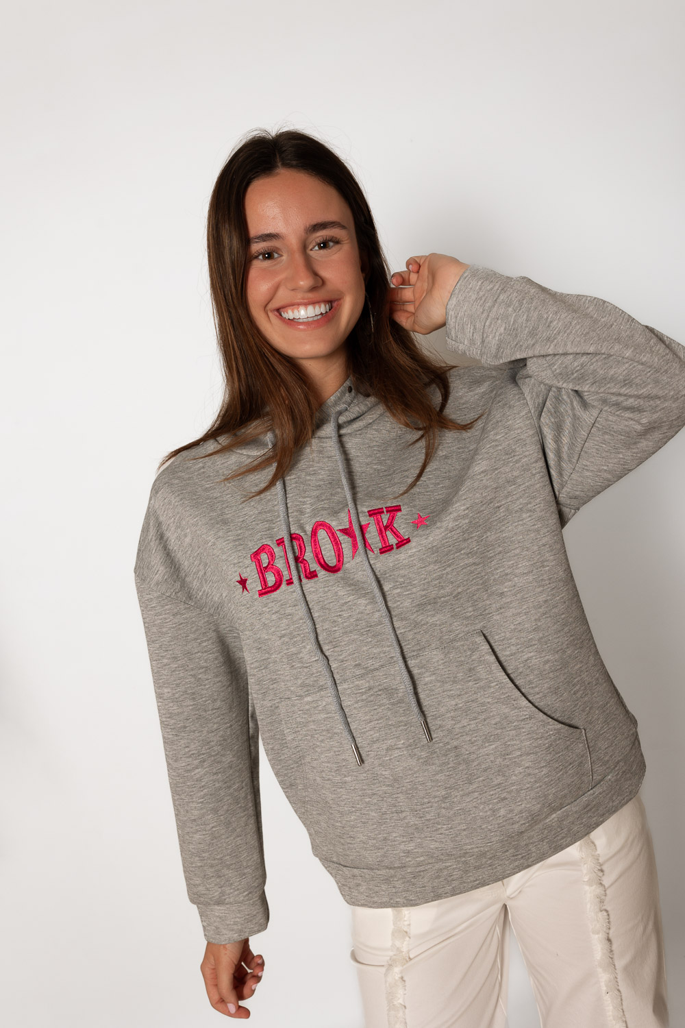 Sudadera Brook Gris Tachuelas