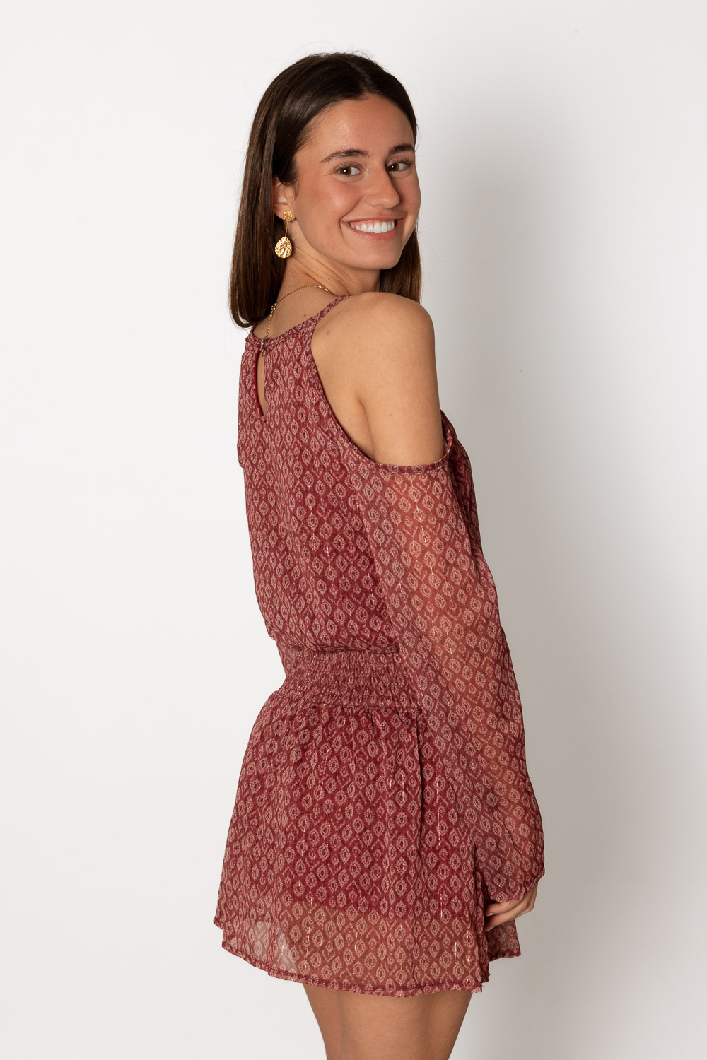 Vestido All The Time Burdeos Brookville