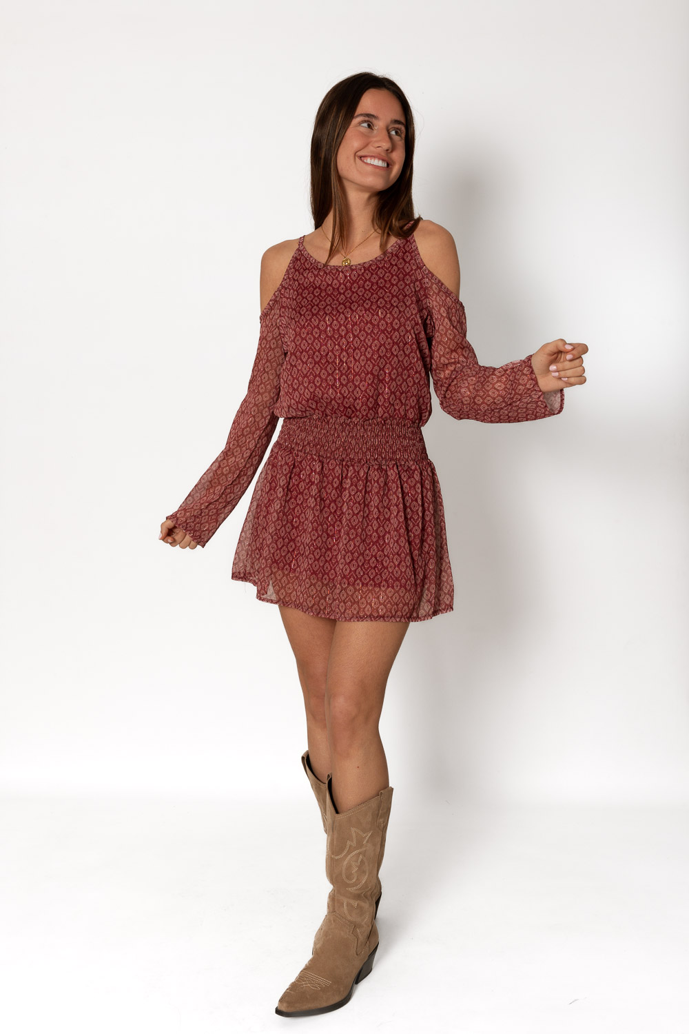 Vestido All The Time Burdeos Brookville