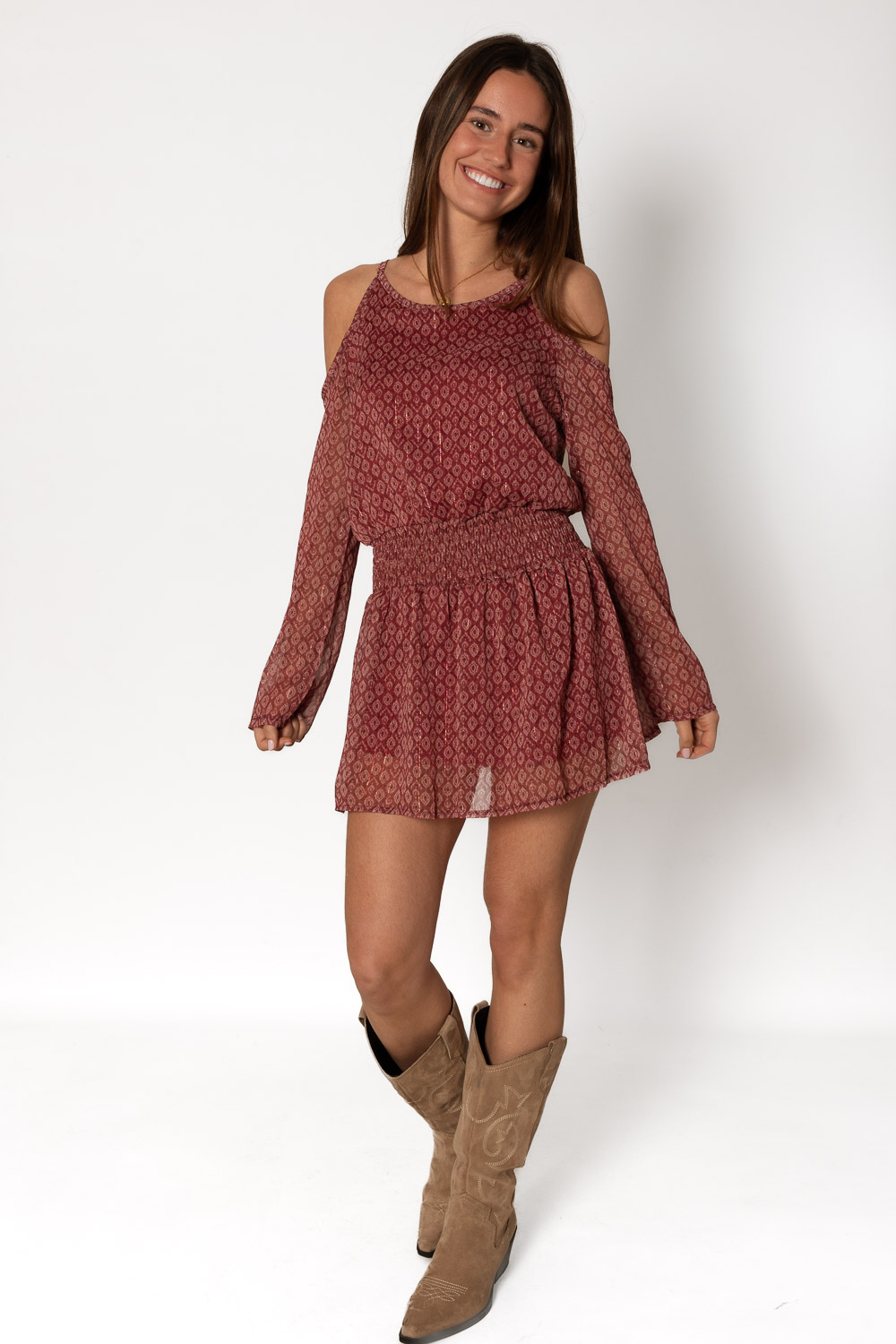 Vestido All The Time Burdeos Brookville