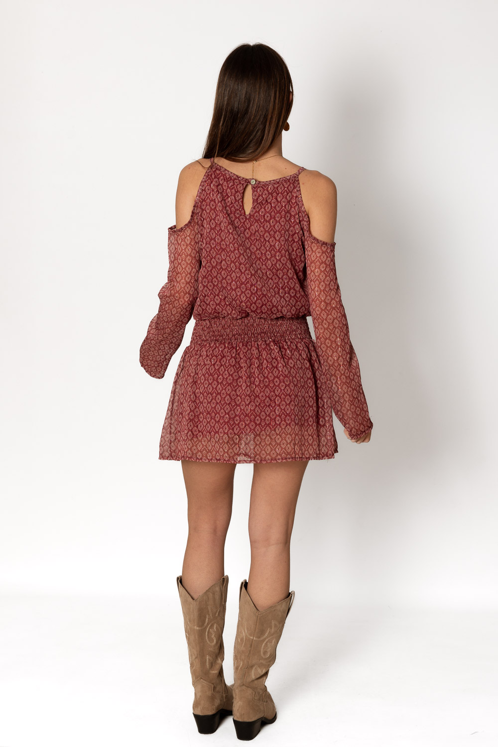 Vestido All The Time Burdeos Brookville