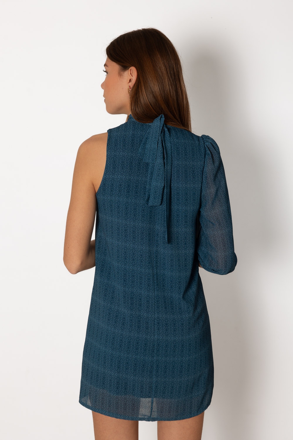 Vestido Arizona Estampado Azul Brookville