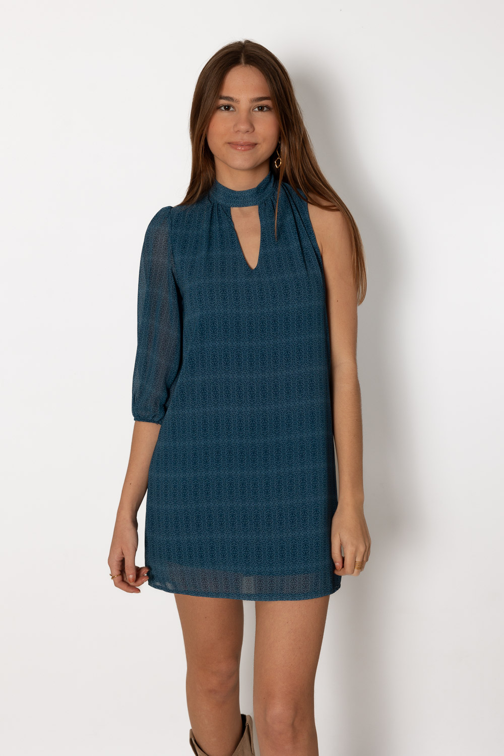 Vestido Arizona Estampado Azul Brookville