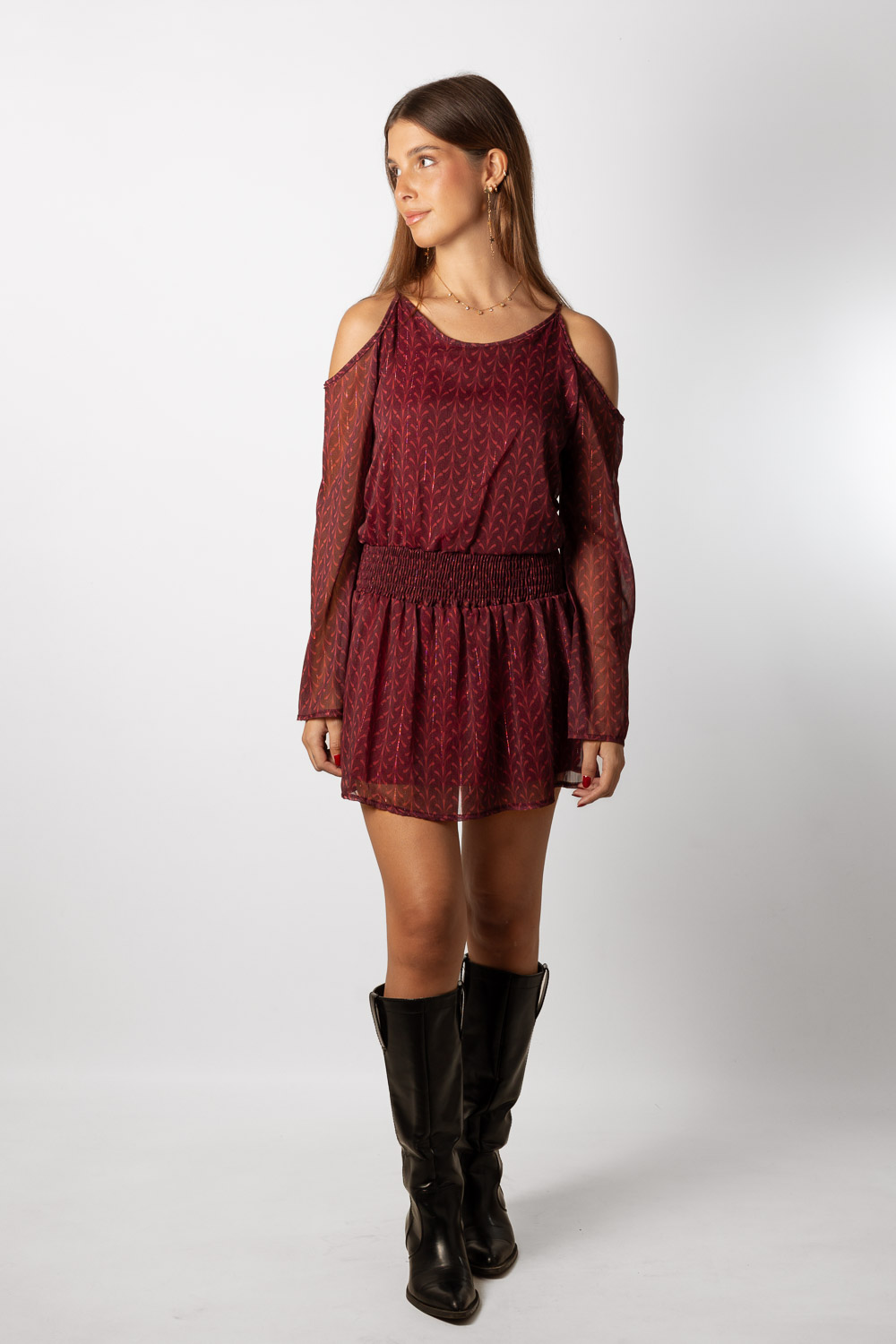 Vestido Time Out Burdeos Brookville