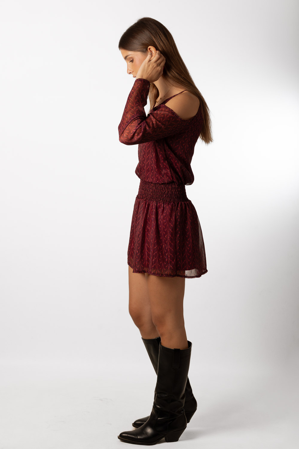 Vestido Time Out Burdeos Brookville