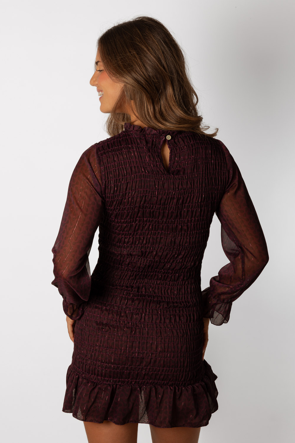 Vestido magnetic morado Brookville traero