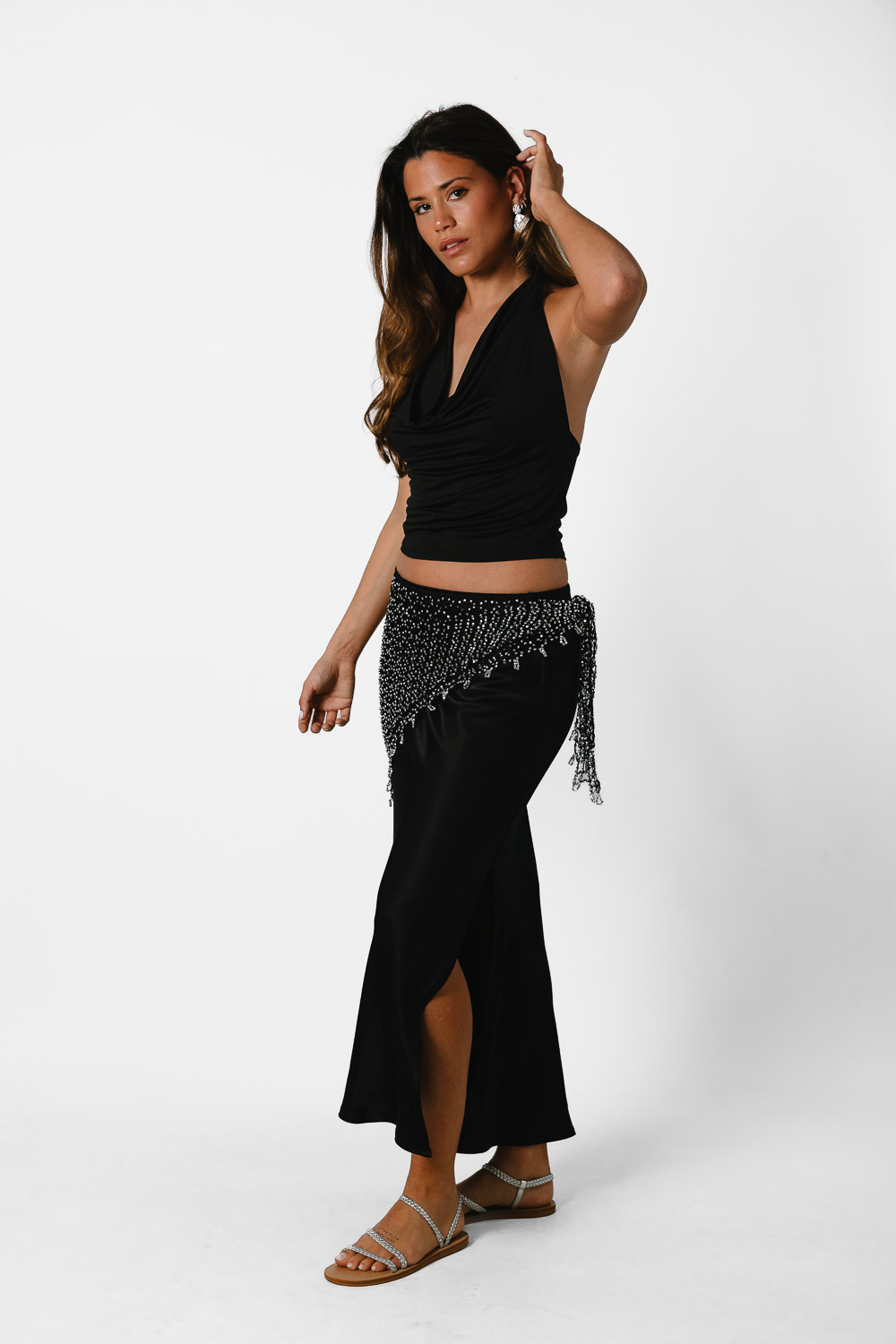 Pañuelo Maya Crochet Negro