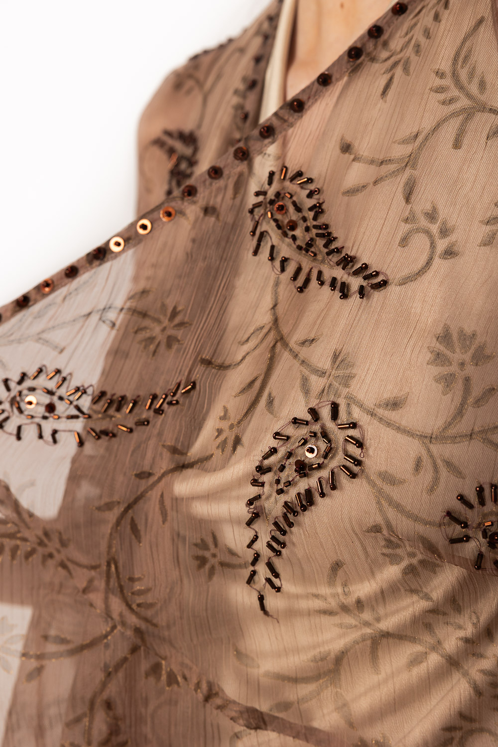 Kaftan Hojas Marrón