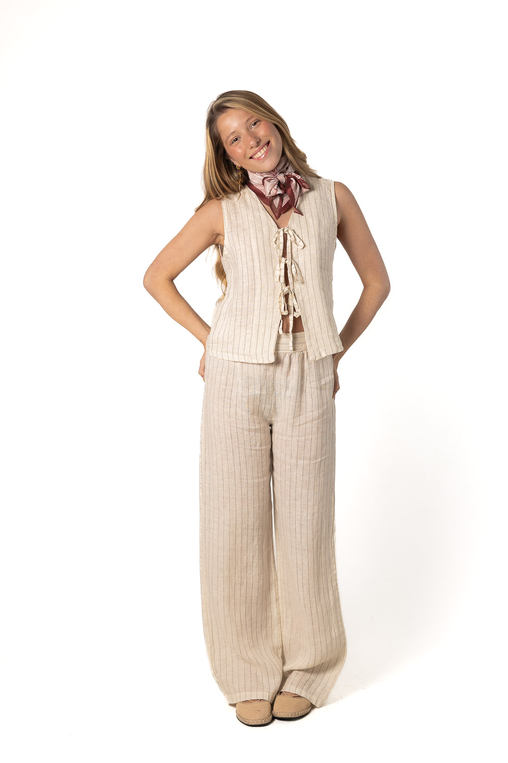 Conjunto 100% Lino Crudo