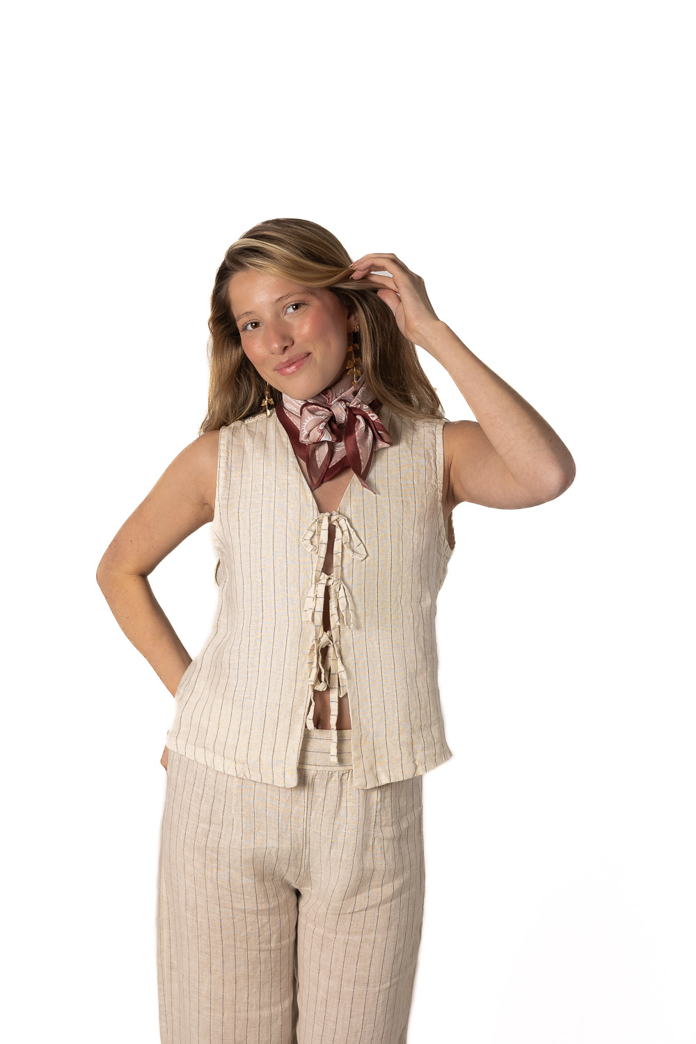 Conjunto 100% Lino Crudo