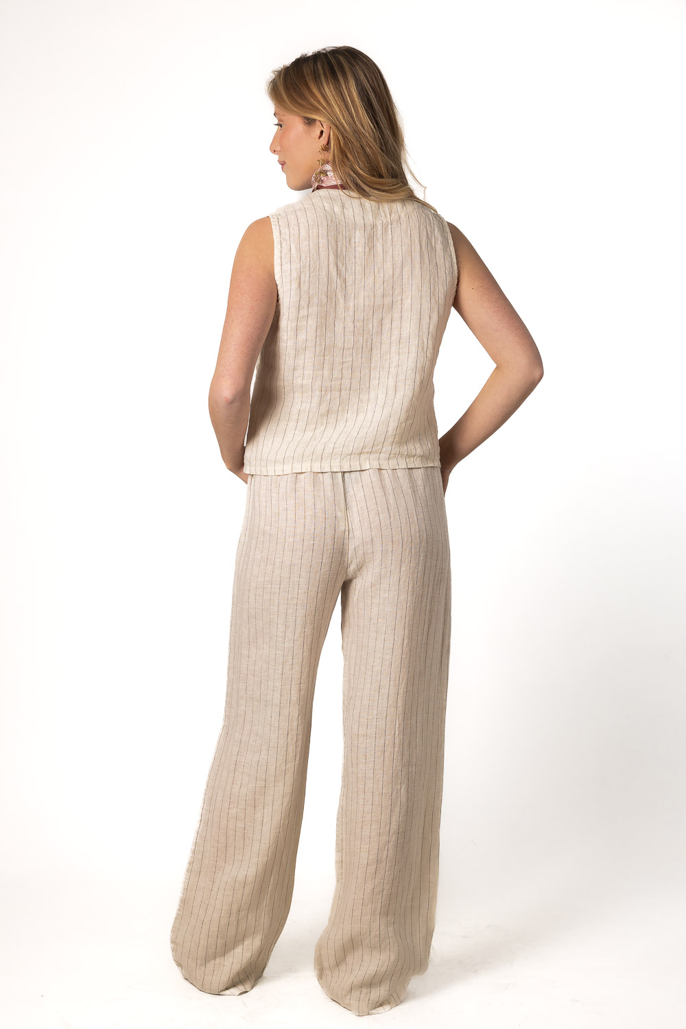 Conjunto 100% Lino Crudo