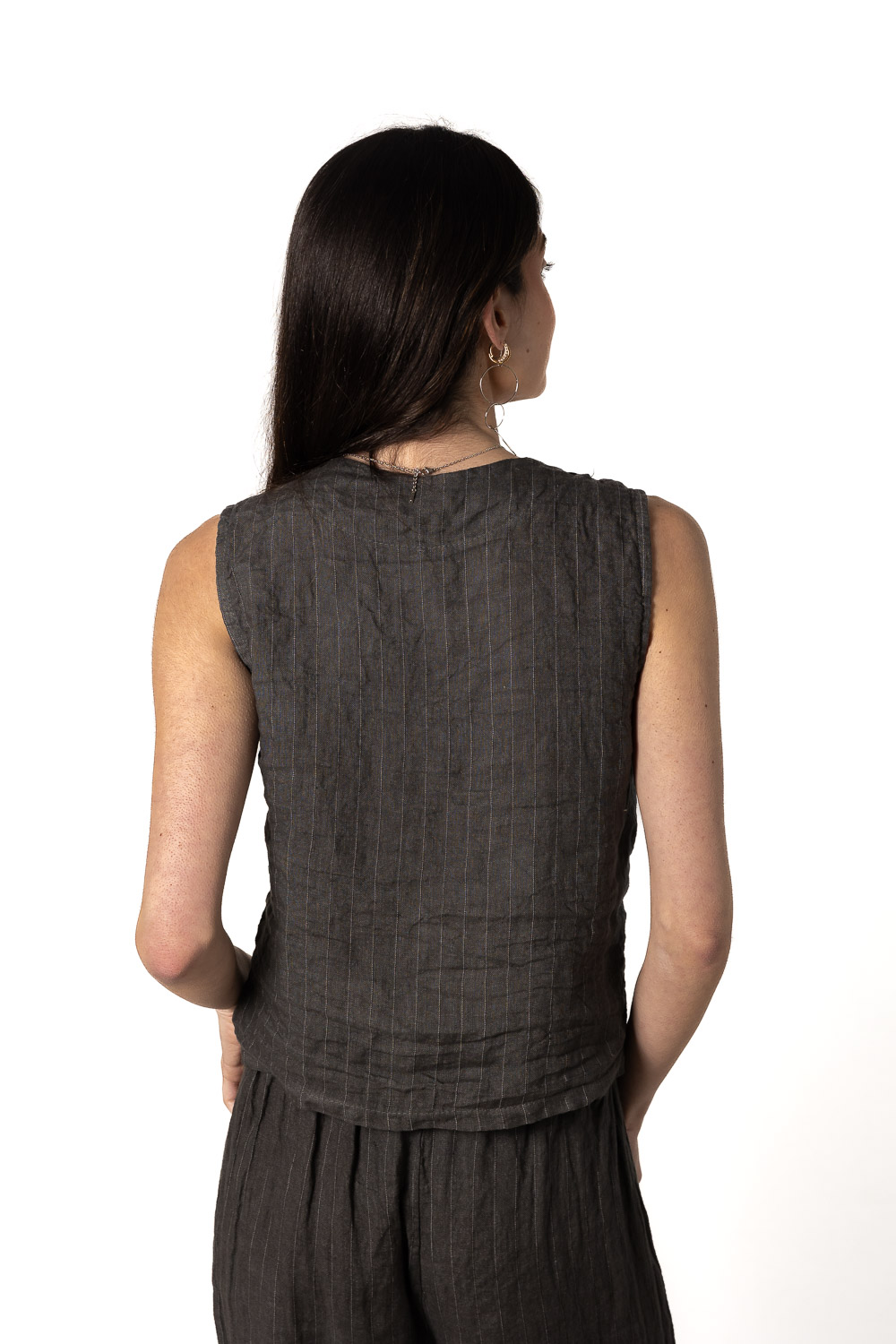 Conjunto 100% Lino Gris