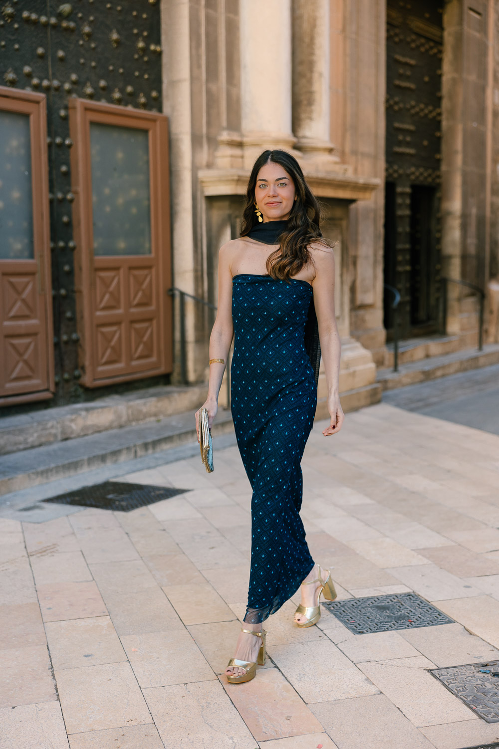 Vestido New Chapter Azul Marino Brookville